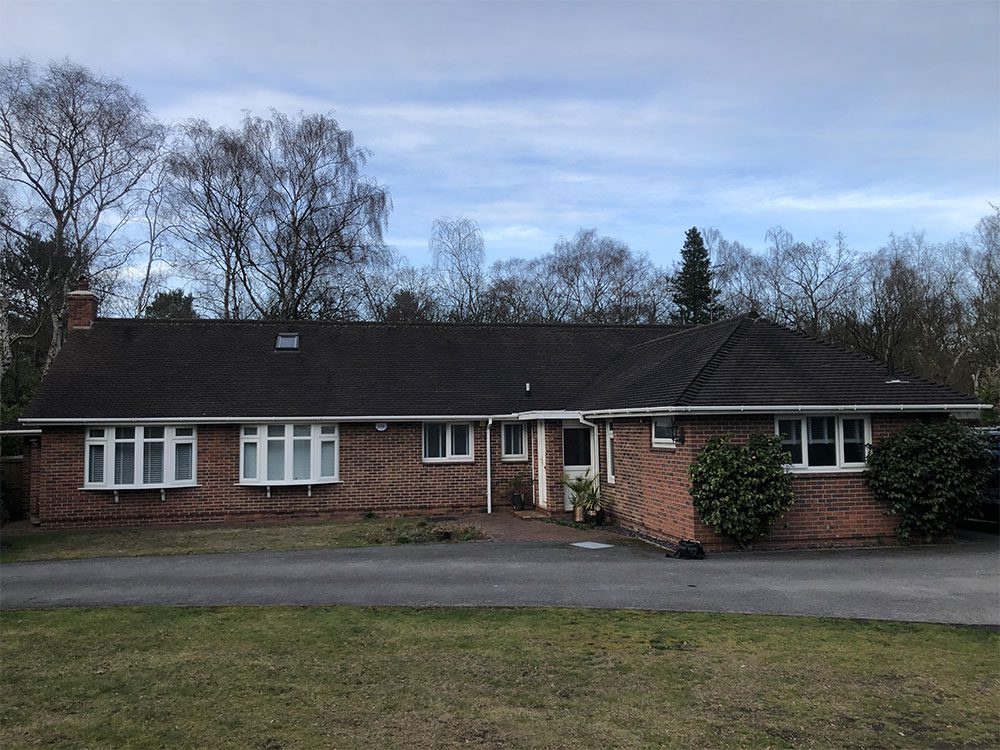 Bungalow before restoration in Cheshire